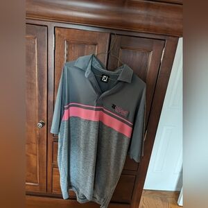 FootJoy Men's Heathered Gray Polo Medium